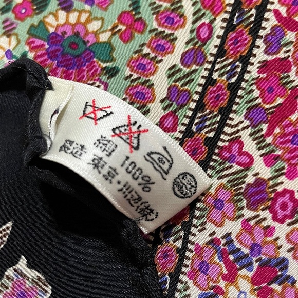 Yves Saint Laurent Floral Patterned Cotton Scarf - Picture 6 of 8